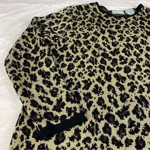 220 Hickory XL Leopard Animal Print Cheetah Sweater - Picture 3 of 6